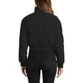 thumbnail image 3 of Chaqueta bomber de invierno para mujer INSPIRE CHIC, abrigo holgado acolchado, cortada, color negro, 3 of 6
