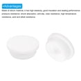 thumbnail image 4 of Uxcell 18Pcs Tapones de Silicona en Forma de T 31.3mm 1 1/4" Diámetro Tapón de Sellado Redondo Blanco, 4 of 7