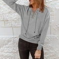 thumbnail image 5 of Women Blouses Womens Zip Sweatshirt Short Sleeve Sweater Women Came Hoodie Quarter Zip Sweater Workout Athletic Pullover Hoodie Women's up Oversized Workout Sweatshirt round Oversized Grey S, 5 of 7