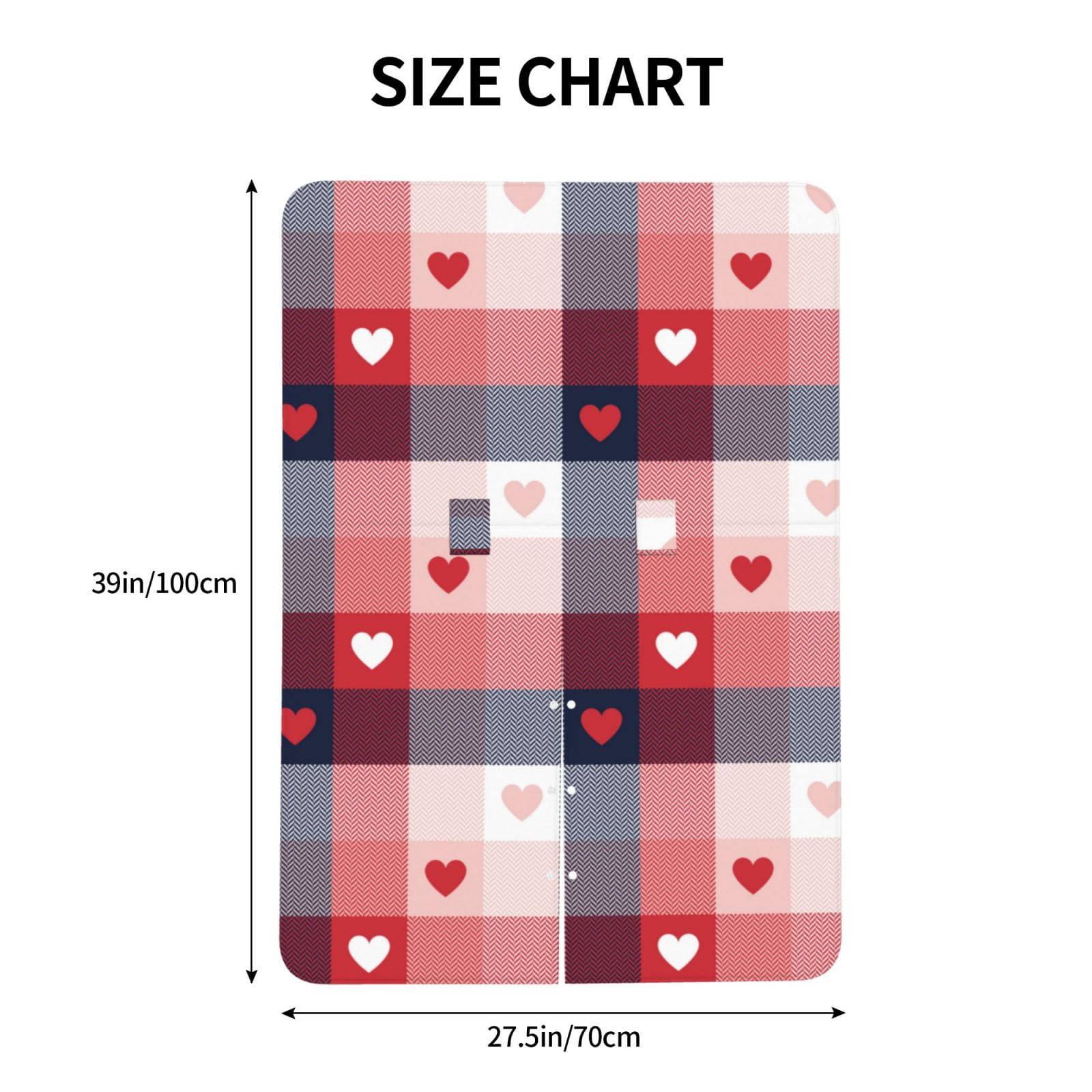 Naloa Heart Plaid Baby Car Seat Cover, Breathable Baby Carrier Cover, Multiuse Baby Carrier Cover & Nursing Breastfeeding Cover