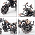 thumbnail image 4 of ShenMo Iron Motorcycle Model, Retro Iron Motorcycle, Ornament Motorcycle, Metal Chain Motorcycle, Vehicle Miniature, Vehicle Art Decoration, Model as Gift and Collection, Model Sculpture, 4 of 6
