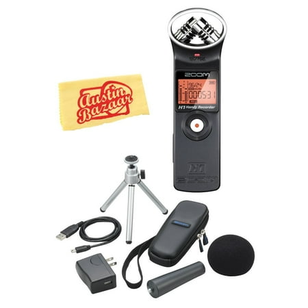 Zoom H1 Handy Recorder Bundle with APH_1 Accessory Pack and Austin Bazaar Polishing