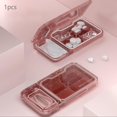 thumbnail image 1 of Dispensador de cajas de medicamentos, de soporte de tableta de caja de píldora iaje portátil,Caja de almacenamiento de medicamentos Contenedor organizador de Rojo Baoblaze Dispensador de cajas de medicamentos, 1 of 7