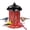 Red, variant on Samhe Bird Feeder, 4 lbs Large Capacity Bird Feeders for Outdoor Hanging, Heavy Duty Metal Wild Birdfeeder