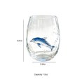 thumbnail image 5 of Fountwell Blue Ringed Octopus Stemless Wine Glass 12oz Hand Blown Ocean Decor Gift, 5 of 5