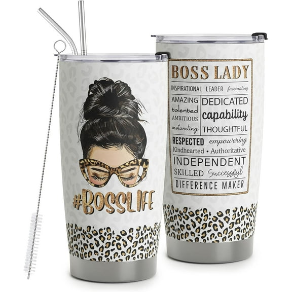 Boss Lady Gifts For Women 20 Oz Tumbler, Best Boss Gifts For Women, Gifts For Boss, Best Boss Gifts For Women, Boss Retirement Gifts For Women, Christmas Appreciation Gifts For Boss Women