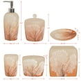 thumbnail image 5 of Decozen Orange Bathroom Accessories set of 6 Including Dispenser Toothbrush Holder Soap Dish & More, 5 of 5