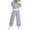 Gray, variant on Aofany Sweatsuit 2pcs Set for Women Casual Tracksuit Long Sleeve Sweatshirt and Sweatpants 2 Piece Solid Outfit Sweat Suit