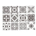 thumbnail image 4 of 12 Uds plantillas de dibujo de moda arte artesanal herramienta hecha a mano reutilizada plantilla de plantilla de Mandala de pintura para proyectos estilo A perfecl Plantillas de mandalas, 4 of 7
