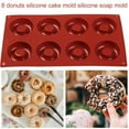 thumbnail image 2 of Grusce Silicone Donut Mold - Non-Stick Silicone Doughnut Pan Set,Heat Resistant,Make Perfect Donut Cake Biscuit Bagels,BPA FREE and Dishwasher Safe, 2 of 10