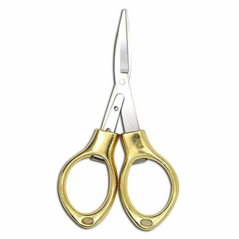 6 PC Stainless Steel Folding Pocket Travel Small Cutter Crafts Sewing Scissors