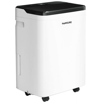 HUMSURE 19-Pint Dehumidifier for Basements, Large Room, Home, Bathroom, 1,450 Sq. ft. Dehumidifier with Drain Hose Intelligent Humidity Control