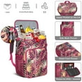 thumbnail image 5 of Tropical Palm Leaf Backpack Cooler, Leakproof Insulated Cooler Bag with Hawaiian Floral Design for Outdoor Use, 5 of 6