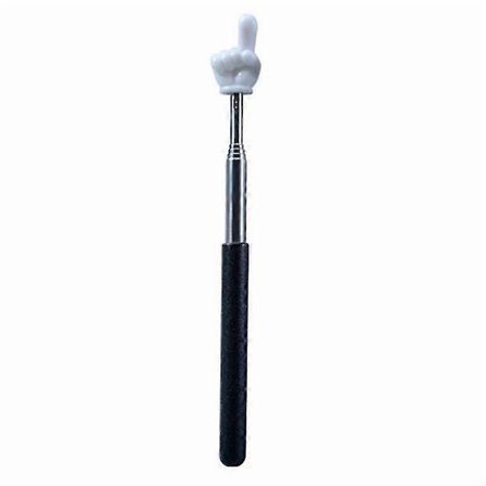 Finger Pointer Stick Professional Telescopic Teachers Pointer Long-lasting Handheld Pointer Stick foBlack,Black