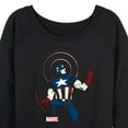 thumbnail image 3 of Marvel Captain America - Shield Pose - Women's French Terry Pullover Sweatshirt, 3 of 5