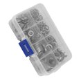 thumbnail image 3 of Juego Surtido De Arandelas Planas Y Arandelas De Seguridad 200 Piezas M5 M6 M8 M10 Arandelas Planas De Resorte Para Uso Doméstico Uso En Talleres De Reparación ANGGREK Hardware, 3 of 8