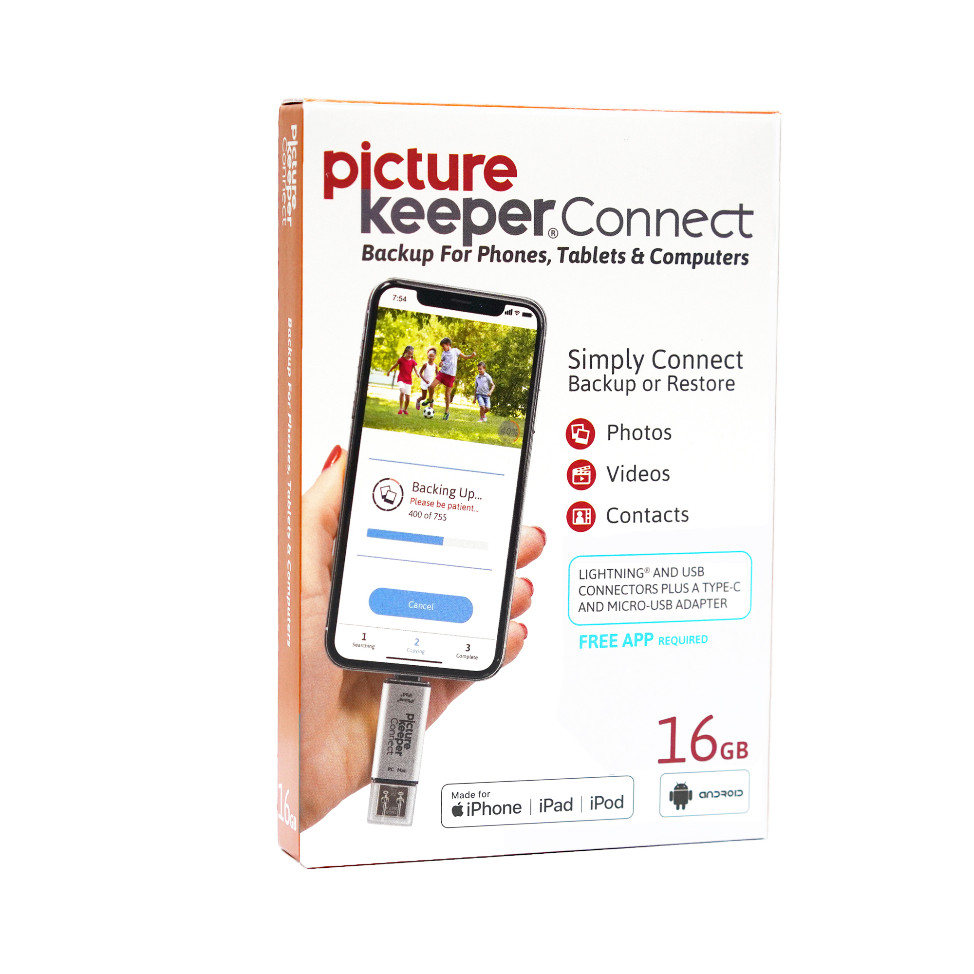 Picture Keeper Connect 16GB Portable Flash USB Backup and ...