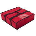 thumbnail image 2 of Large Insulated Pizza Carrier Bag for up to 2 Count 18" Pizzas with Ventilation and Zippered Closure for Pizza Delivery, Food Deliveries and Food Transport in Red in 20"L x 20"W x 6"H, 2 of 5