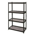 thumbnail image 1 of Hirsh 2300 Riveted Metal Wire Deck Shelving 4-Shelf Unit 18D x 36W x 60H Black, 1 of 13