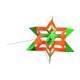 thumbnail image 1 of Cometa de flor de loto 3D, hermosa cometa de fibra de vidrio multicolor para el parque familiar Verde, 1 of 9