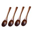 thumbnail image 4 of FUEENIRVA 4Pcs Spoons Natural Wood For Travel And Camping Kids Tableware, 4 of 8