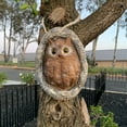 thumbnail image 4 of Statue d'Arbre Hibou de Jardin Figurine en Résine Poly Certifiée Décoration de Bureau, 4 of 6