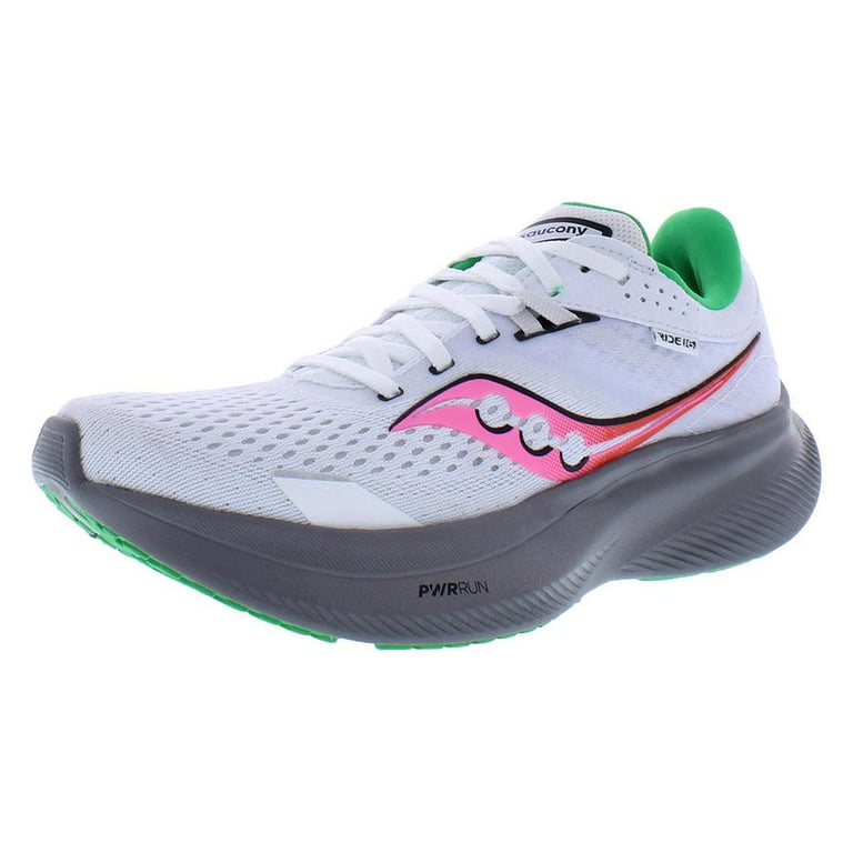 Saucony Ride 16 Womens Shoes Size 9, Color: White/Gravel