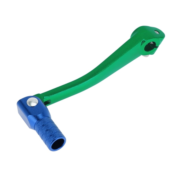 Palanca de cambio de motocicleta plegable para Bosuer 125, pedal de aleación de aluminio, brazo de palanca de cambio, palanca verde cabeza azul