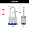 thumbnail image 6 of Master Lock 1-3/4in Laminated Steel Padlock with Key and 1-1/2in Shackle, 6 of 9