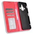 thumbnail image 4 of For ZTE nubia Focus Pro Leather Case Wallet Stand Retro Texture Phone Cover - Black, 4 of 5