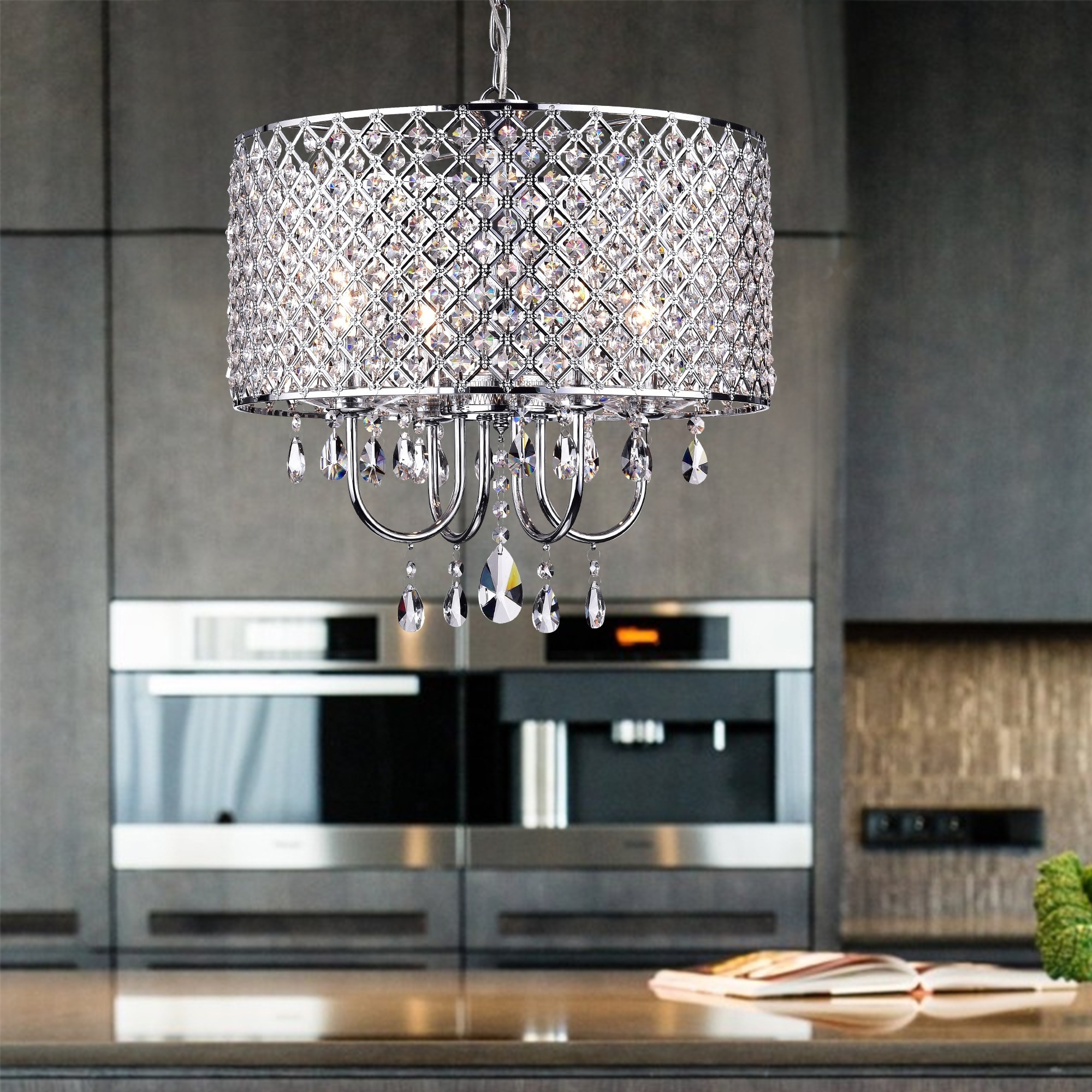 Warehouse of Tiffany Deluxe Crystal Chandelier