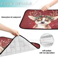 thumbnail image 4 of Qxltty Watercolor Painting Of A Cute Dog Cat litter Pads Pet Set of 3 Diaper Mats Center Anti-leakage Layer Absorbent Soft and Comfortable, 4 of 7