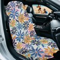 thumbnail image 3 of XYZCANDO Multi-Color Floral Confetti Car Seat Towel Cover Soft for Beach Workout Travel, Non-Slip Stain Resistant Car Cushion Seat Covers Washable, 3 of 11