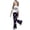 Black, variant on Weebloom Girls Outfits Short Sleeve Patriotic Stylish Casual Jumpsuit With Bow Print Flared Leg Pants Kids Playwear Outfit Youth Girl Clothes Set Size 5-6 Years Black
