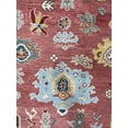 thumbnail image 5 of EORC Rust / SKY BLUE Hand Knotted Wool Traditional Colorful Mahal Classic Rug, 8' x 10, 5 of 8