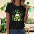 thumbnail image 5 of UngA Womens St Patrick Day Shirts Funny Shamrock Graphic Tshirt Casual Irish Tee Tops,XXXL, 5 of 9