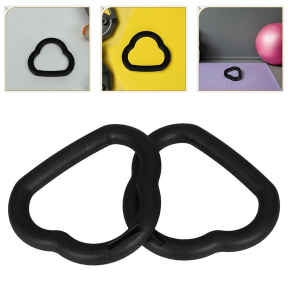 TEHAUX 2Pcs Kids Fitness Equipment Black Abs for Strength Training Indoor Gym Gear for Adults
