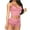 Pink, variant on RYRJJ Pajamas Set Women's V-Neck Sleeveless Sleepwear PJs Set Soft Comfy Lace Cami Set with Drawstring Short Pants Nightwear(Red,S)