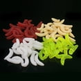 thumbnail image 2 of Opolski 100Pcs/Box Fishing Worm Lures with Vibrant 4 Colors Maggot Grub Outdoor Fishing Lure Worm Silicone Soft Bait Tool for Freshwater Saltwater Fishing, 2 of 5