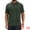 Green, variant on DARING DIVA Men's Jacquard Short Sleeve Button Down Collared Polo Shirts S White