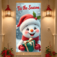 thumbnail image 5 of Snowman Decorations Tis the Season Banner Christmas Parties Winter Wonderland Holiday Celebrations Festive Decor, 5 of 9