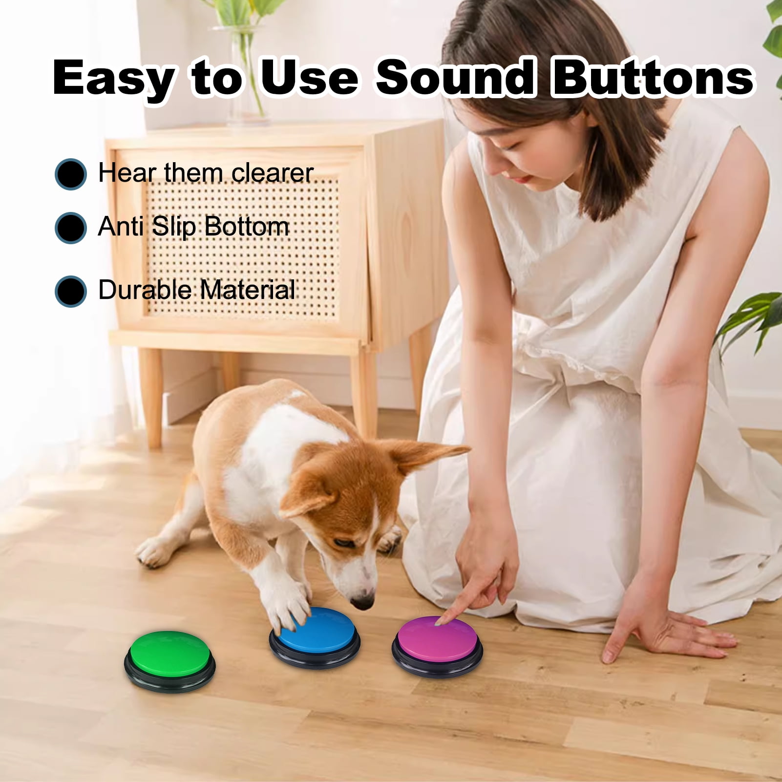 Voice box,Voice Box Buttons Toy Voice Toy Voice Buttons Box Buttons 6pcs Iuppa