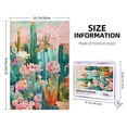thumbnail image 4 of 1000 pcs 1000 Piece Wooden Puzzles Cactus Garden,Unique Artwork for Adults,Great for Relaxation and Display for Puzzle Enthusiasts,Charm Cactus Garden Wood Puzzle,Creative Activity Hobbies for Adults, 4 of 6