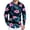 Royal Blue, variant on Kixjoy Tropical Shirts for Men Oversized Long Sleeve Button Down Shirt Loose Fit Beach Stretch Collared Shirts Summer Casual Lightweight Blouse for Men, Fluorescent Green XL