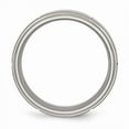 thumbnail image 2 of Titanium Grooved Ridged Edge 8mm Satin and Polished Band Size: 6; for Adults and Teens; for Women and Men, 2 of 6