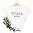 thumbnail image 2 of Penkiiy T-Shirt for Mama Women's Mom Life Graphic Tees Casual Cute Mother's Day Tops for Mommy S White, 2 of 5