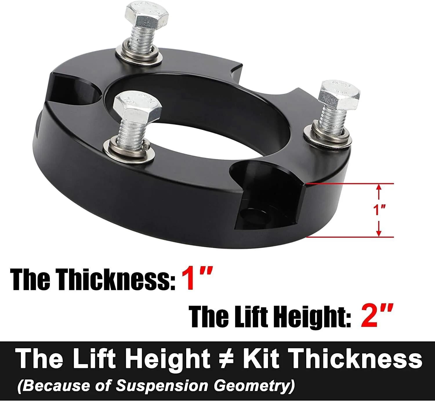 Sennachine 2" Front Lift Kit Leveling Kit for 2003-2023 Toyota Tacoma 4Runner FJ Cruiser