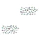 thumbnail image 2 of Sonducket Paquete de 1000 diamantes de imitación Adornos acrílicos Relleno de medias Gemas dispersas Decoraciones de Boda plata, blanco 6MM Type2 NO2, 2 of 6