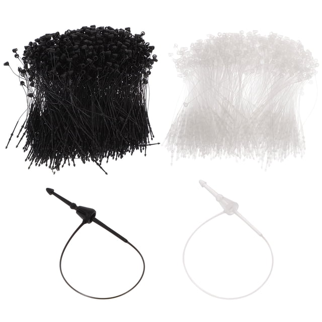 SHISUYAN 2000Pcs Plastic Tag Fasteners Hanging Tag Snap Locks Retail Store Clothing Hanging Tag Strings