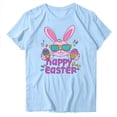 thumbnail image 2 of Ounisa Womens Short Sleeve T Shirt Crew Neck Easter Bunny Printed Cotton Loose Fit Casual Summer Comfortable Tops S-2XL, 2 of 5
